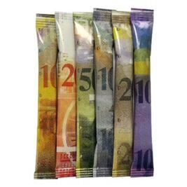 Zuckersticks Portionen "Banknoten"