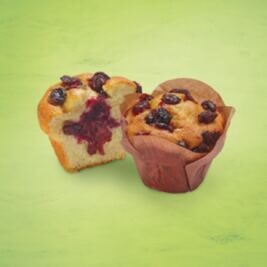 Raspberry filled Berry Muffin Hiestand