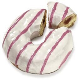 Raspberry Filled Ring Donut Hiestand